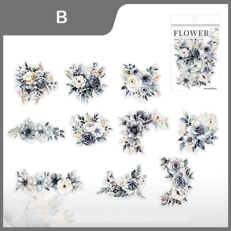 Tranquil Flower Season Stickers 20pcs