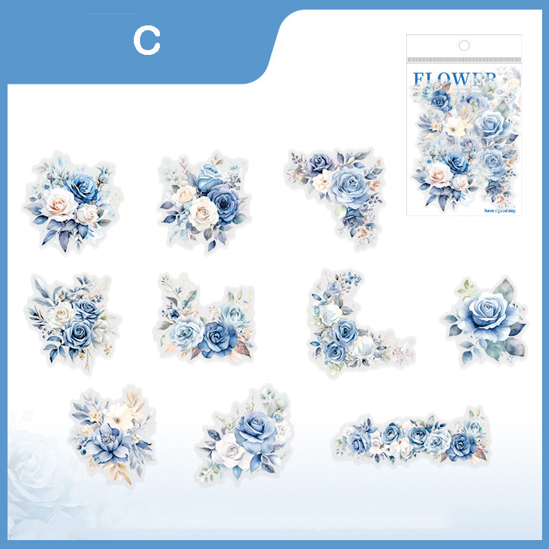 Tranquil Flower Season Stickers 20pcs