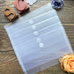 Transparent Storage Bag for Paper and Stickers