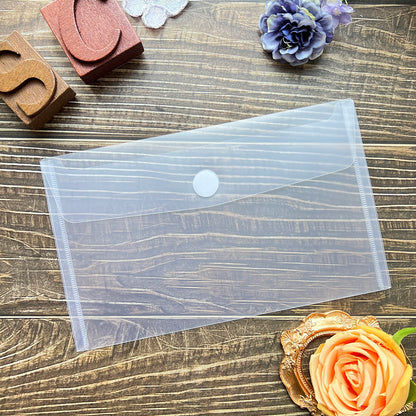 Transparent Storage Bag for Paper and Stickers