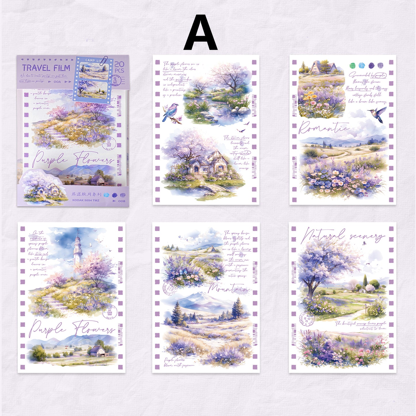 Travel Film Sitcker 20pcs