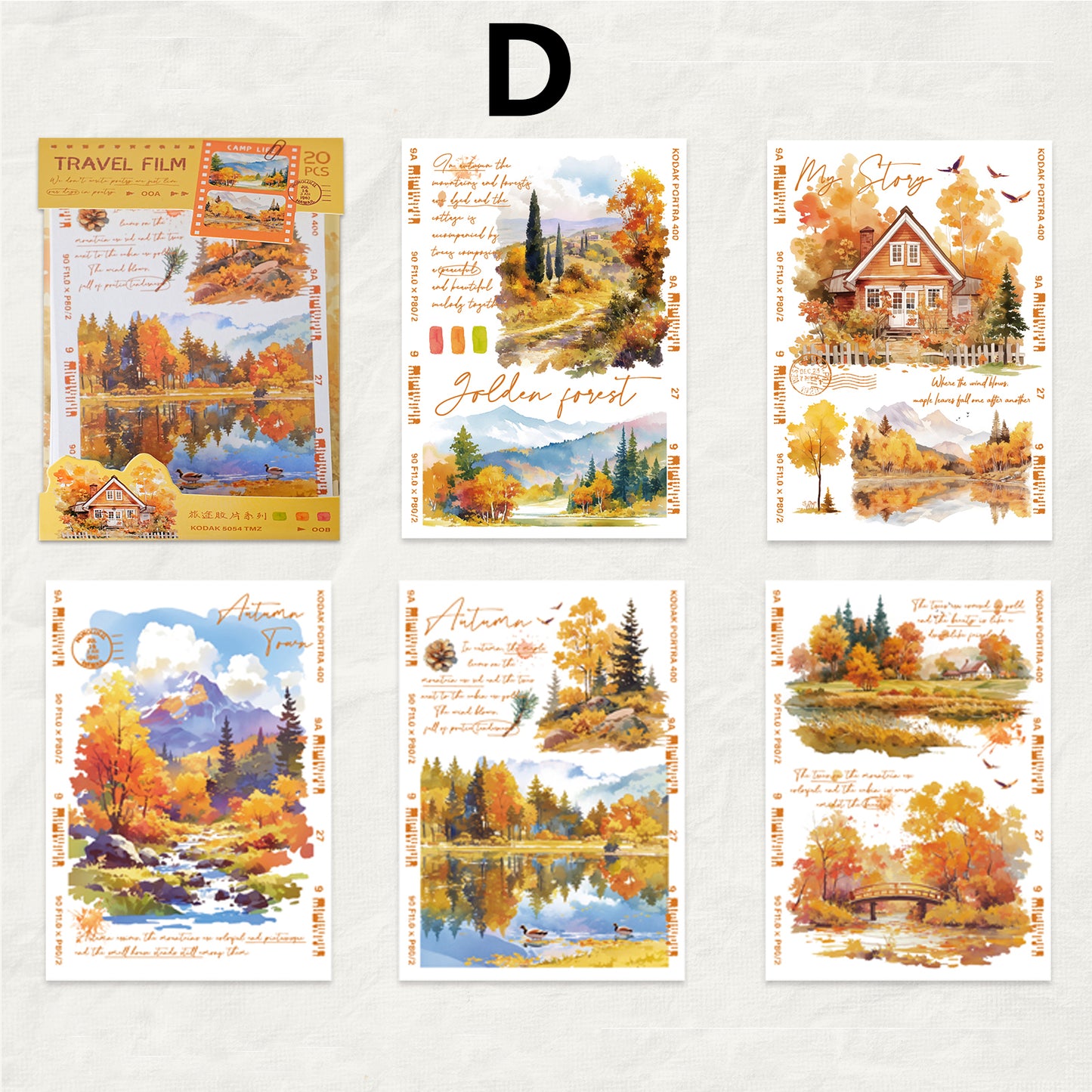 Travel Film Sitcker 20pcs