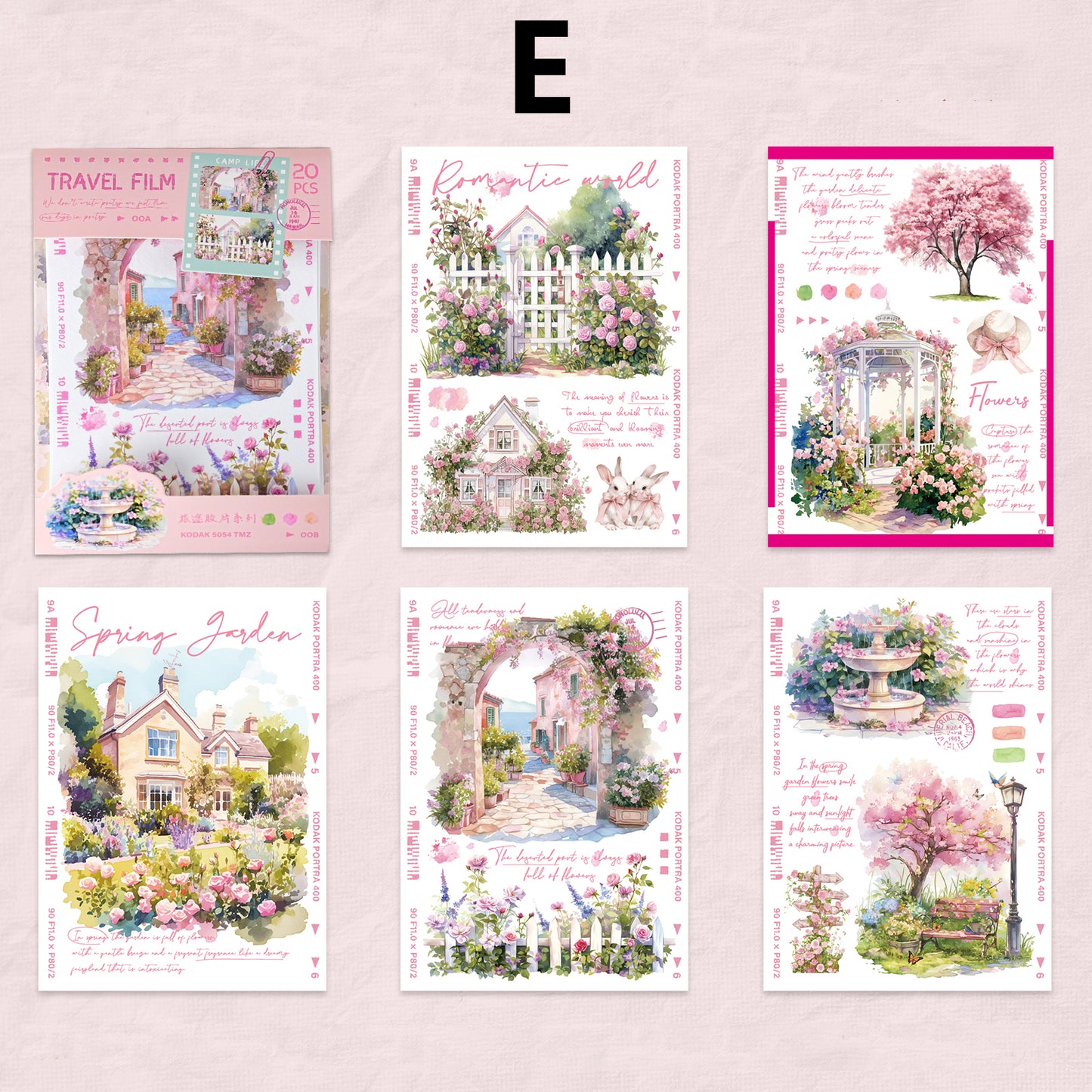 Travel Film Sitcker 20pcs