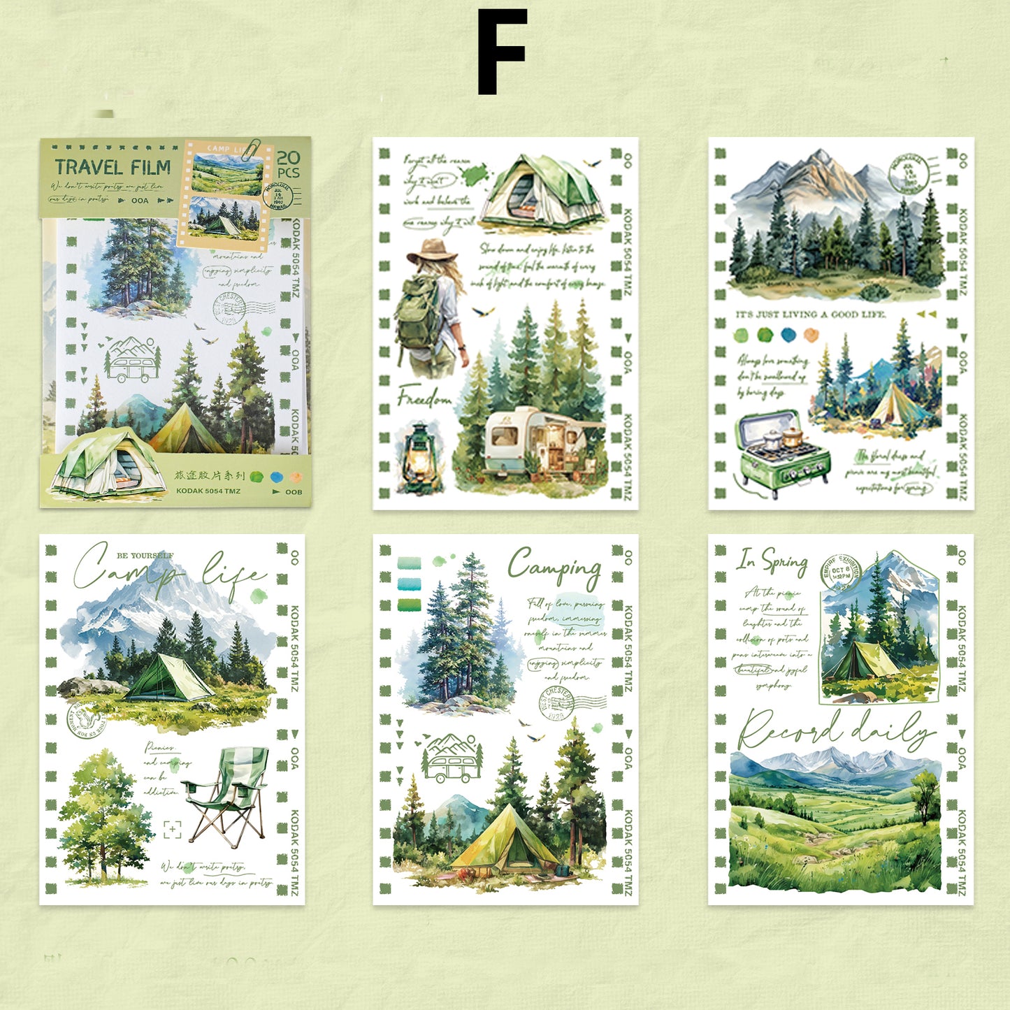 Travel Film Sitcker 20pcs