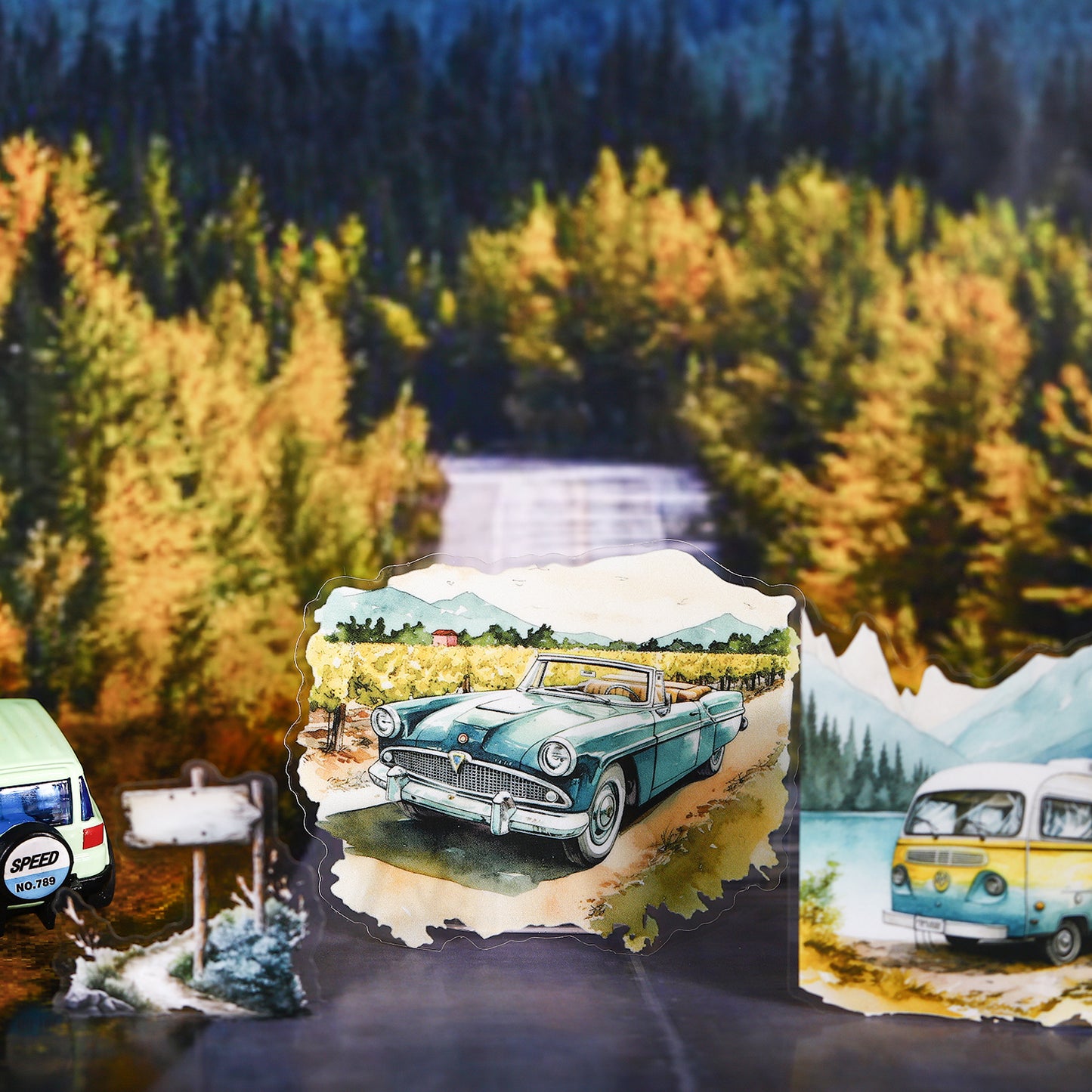 Travel Highway Sticker 30pcs