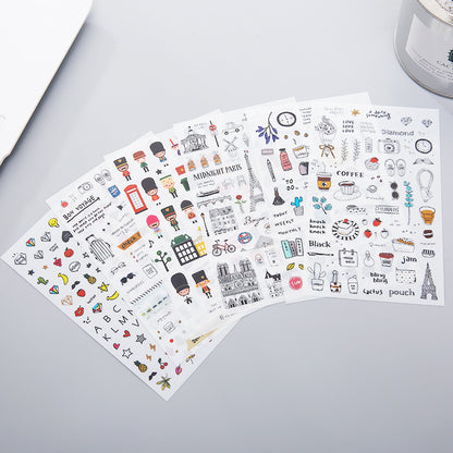 Travel Journal Sticker 6pcs