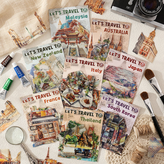 Travel Map Romance Sticker 20pcs