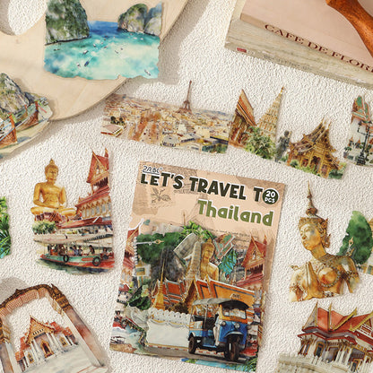 Travel Map Romance Sticker 20pcs