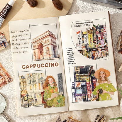Travel Map Romance Sticker 20pcs