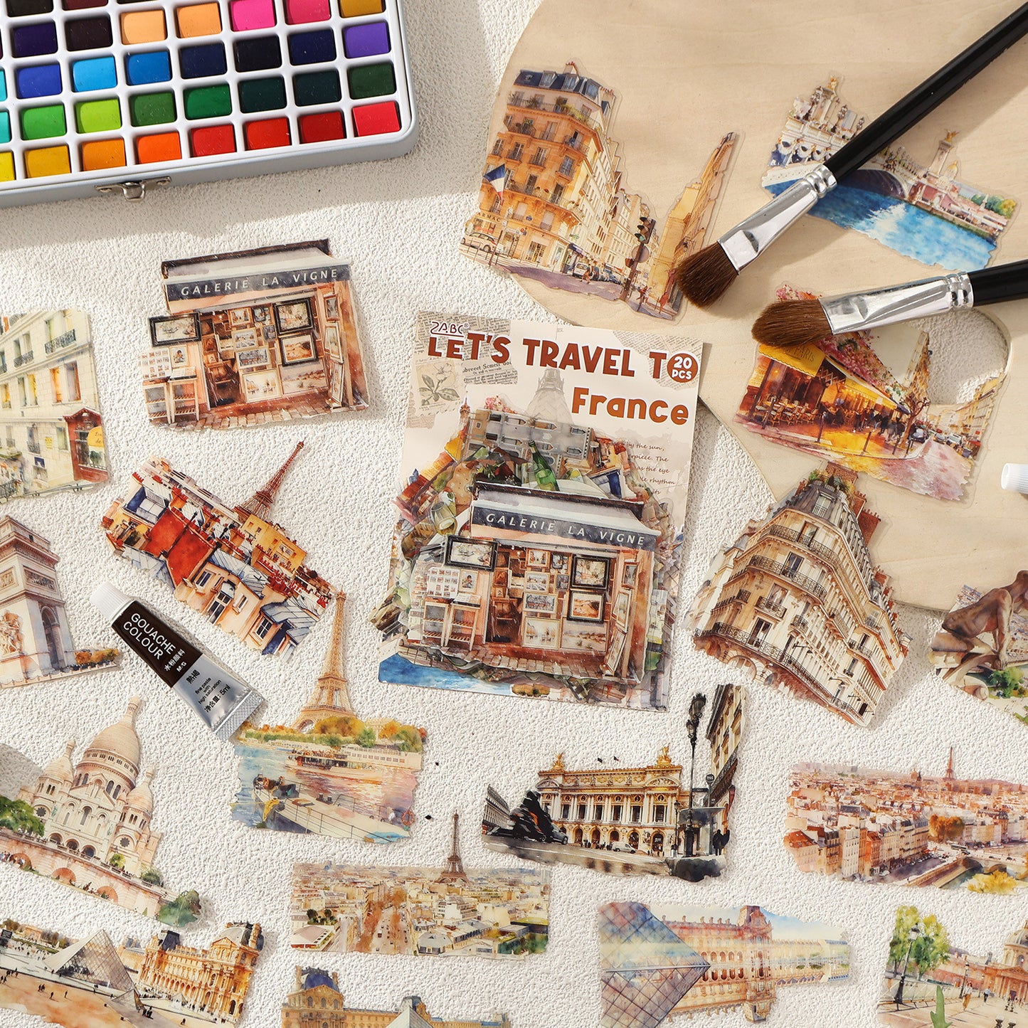 Travel Map Romance Sticker 20pcs