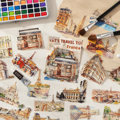Travel Map Romance Sticker 20pcs