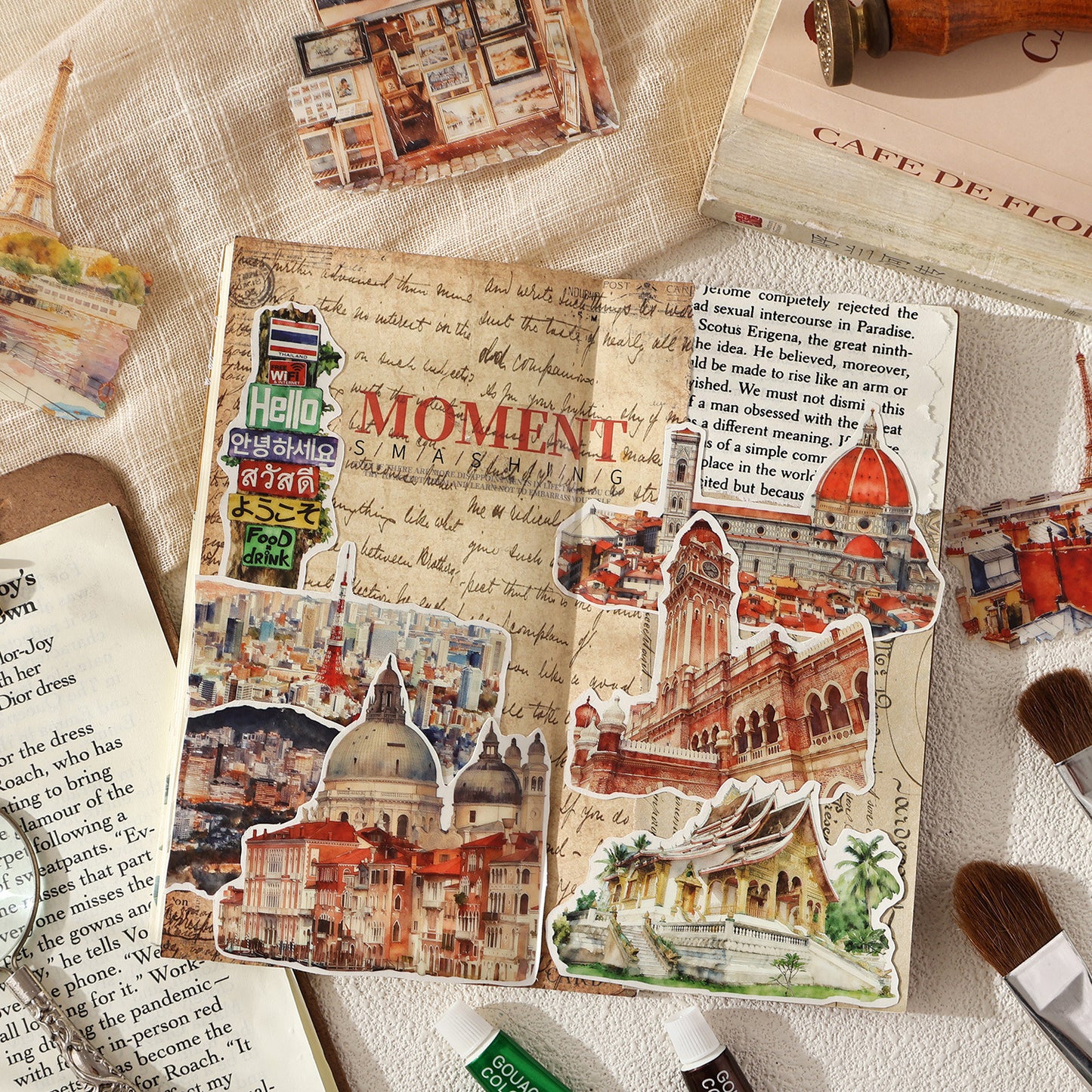 Travel Map Romance Sticker 20pcs