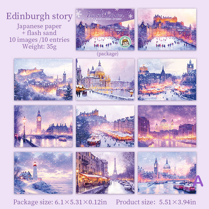 Travel Winter Paper 10pcs