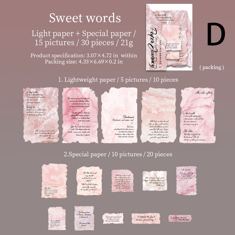 Travel Between Papers 30pcs