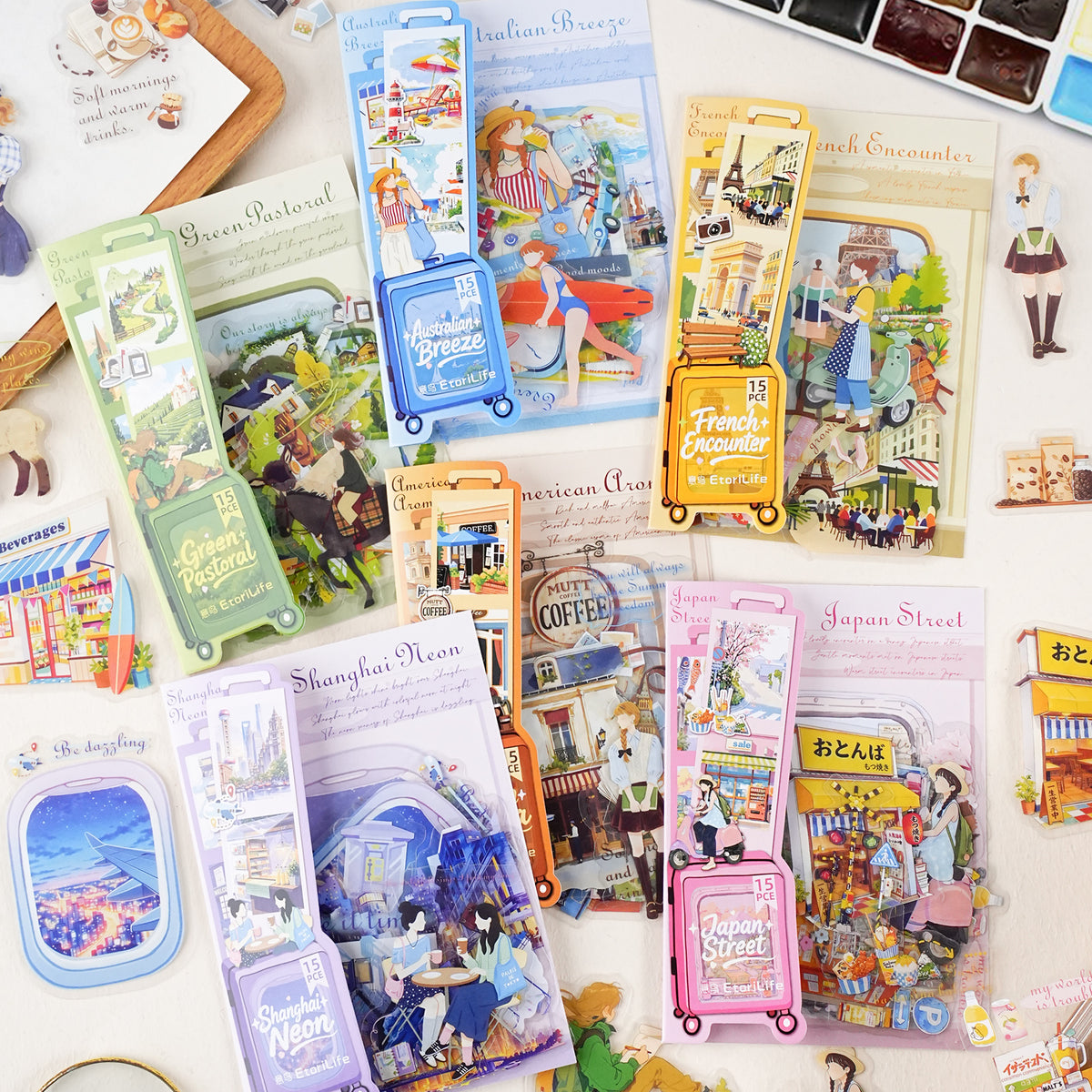 Traveling Thruough Time Sticker 15pcs