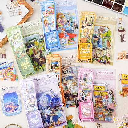 Traveling Thruough Time Sticker 15pcs
