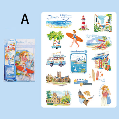 Traveling Thruough Time Sticker 15pcs
