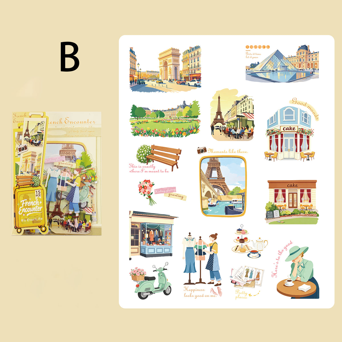 Traveling Thruough Time Sticker 15pcs