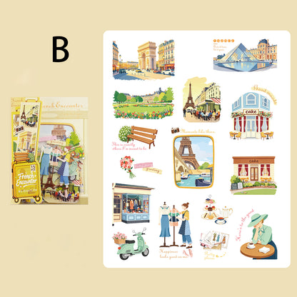 Traveling Thruough Time Sticker 15pcs