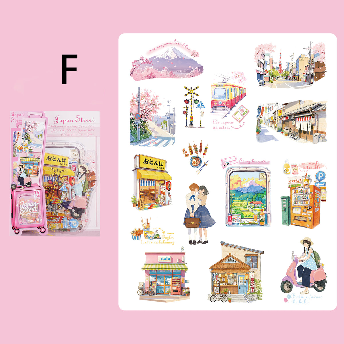 Traveling Thruough Time Sticker 15pcs