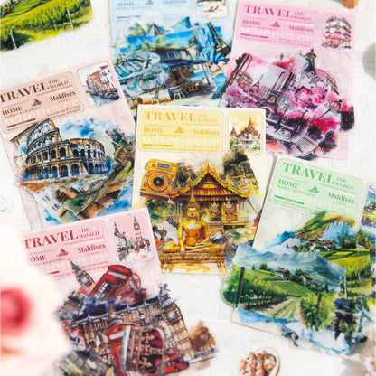 Travel the World Stickers 30pcs