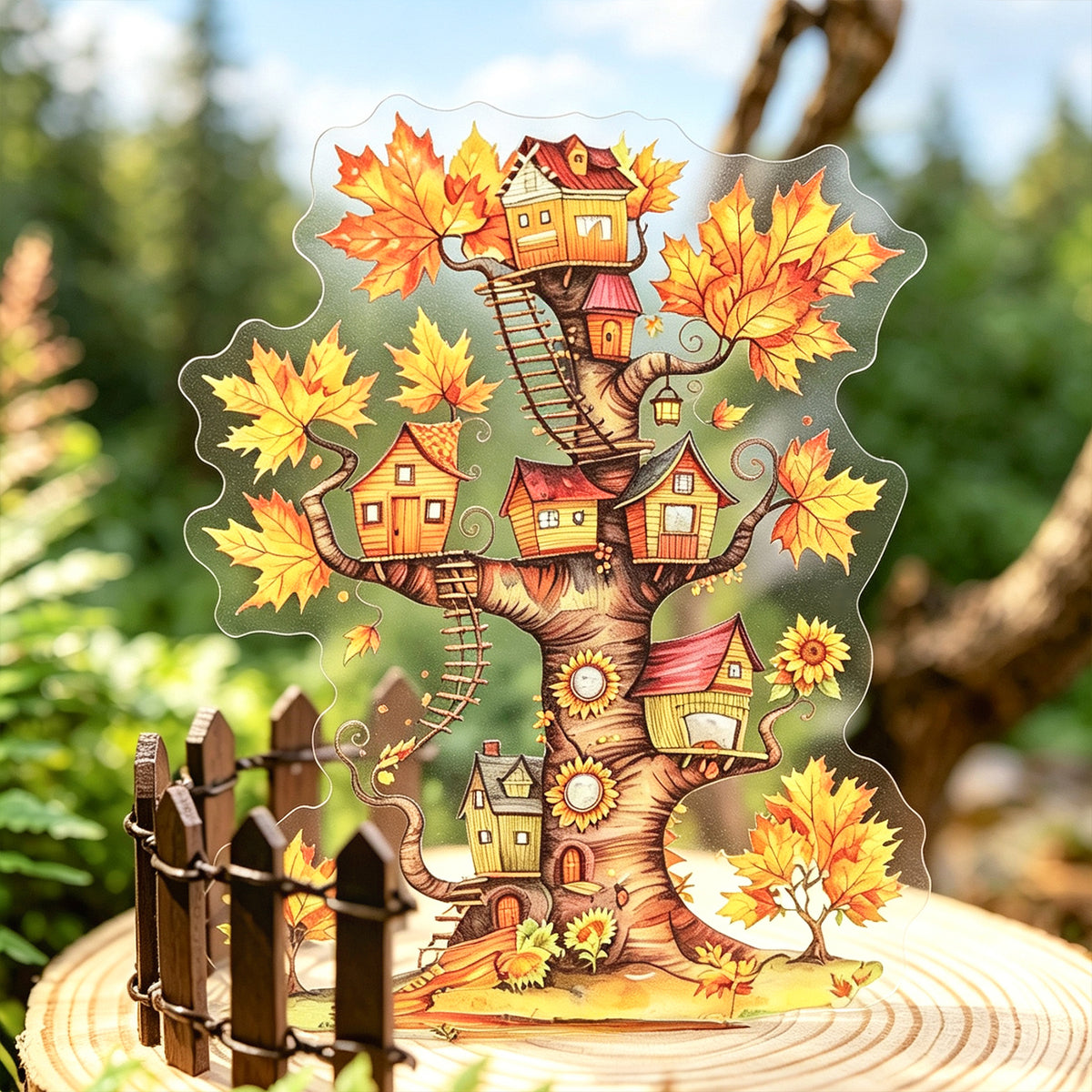 Treehouse Utopia Sticker 12pcs