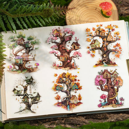 Treehouse Utopia Sticker 12pcs