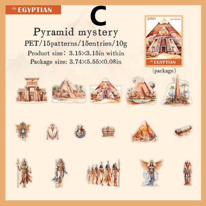 Trip to Egypt Sticker 15pcs