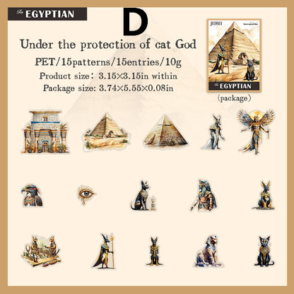 Trip to Egypt Sticker 15pcs