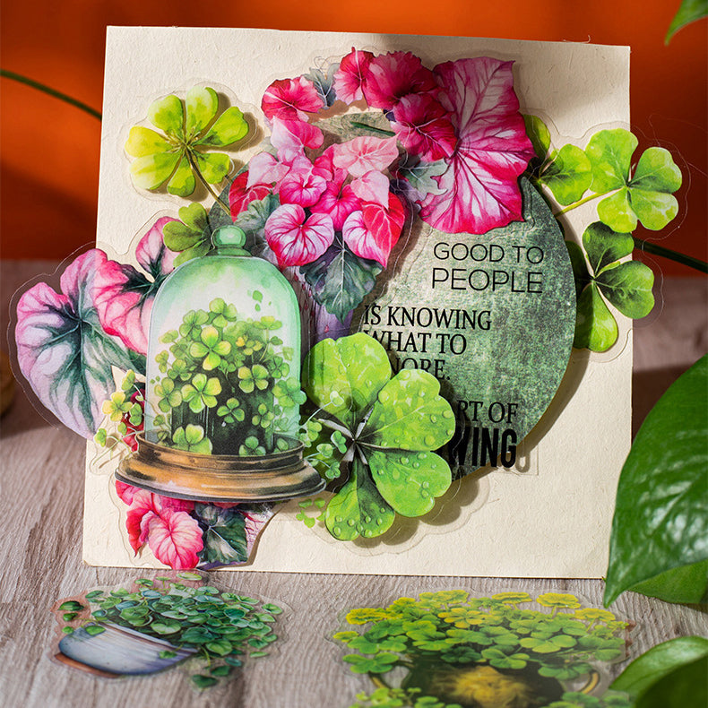 Tropical Rainforest Plant Stickers 30pcs