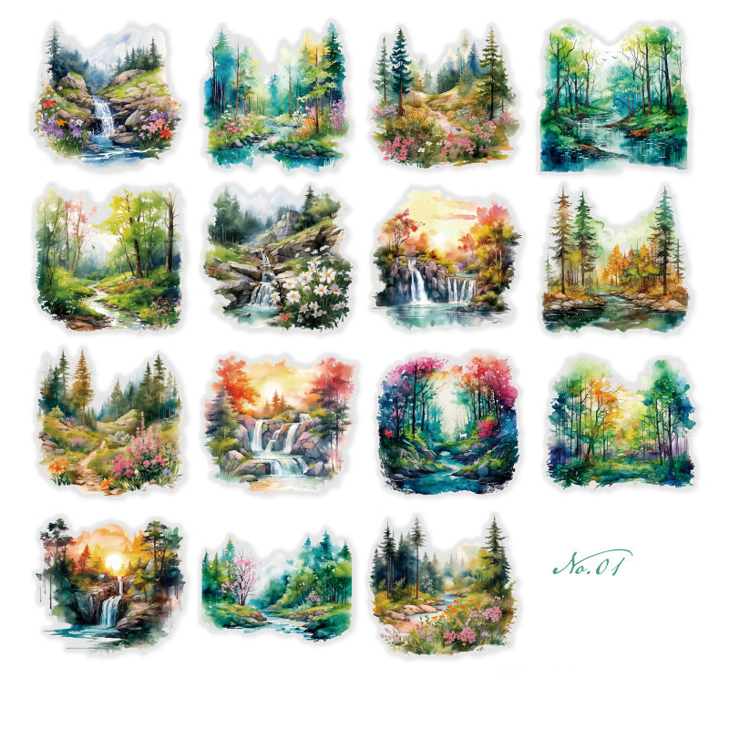 Twilight Woods Stickers 30pcs