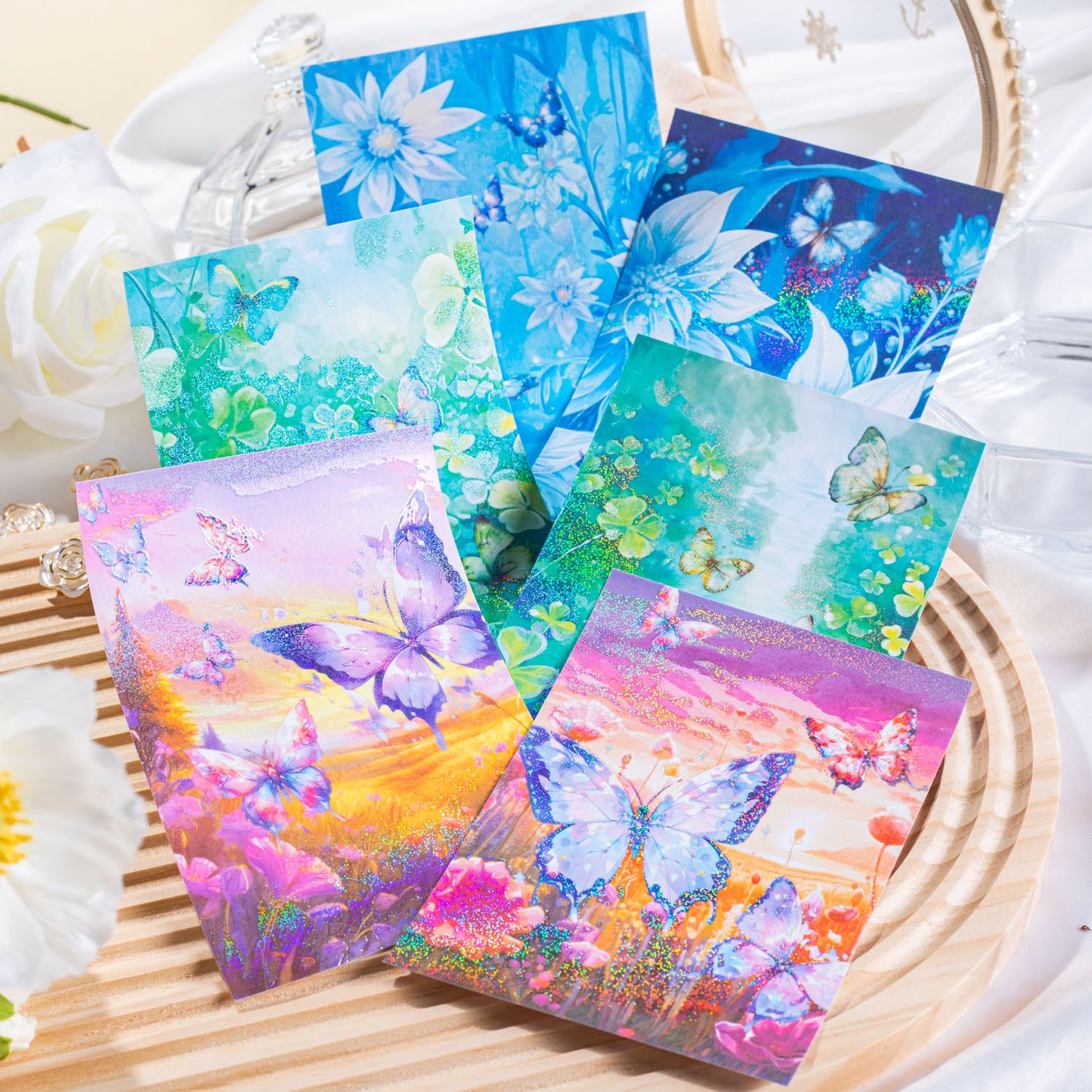 Twinkling in Bloom Stickers Paper 5pcs