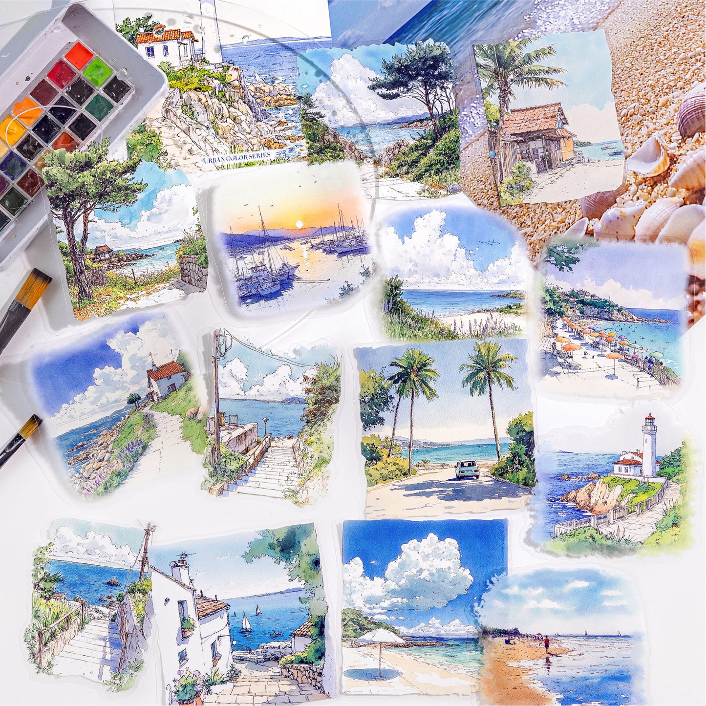 Urban City Color Sticker 15pcs