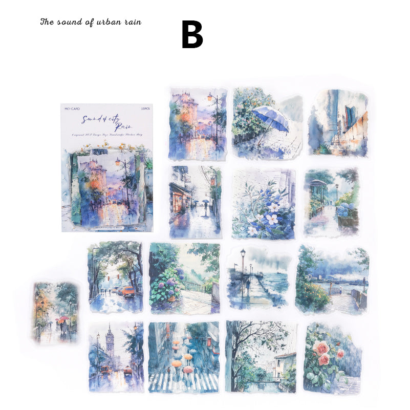 Urban City Color Sticker 15pcs