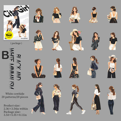 Urban Girl Sticker 20pcs