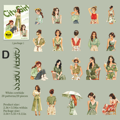 Urban Girl Sticker 20pcs