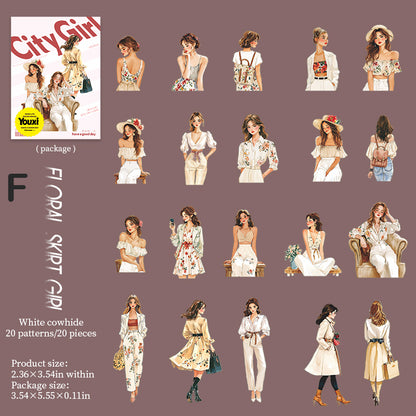 Urban Girl Sticker 20pcs