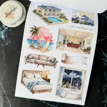 Vacation Trip Sticker Book