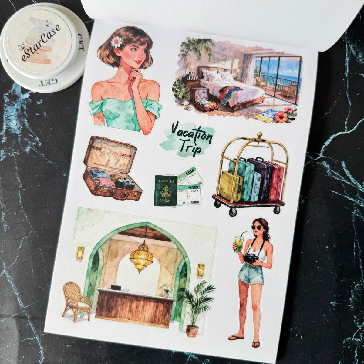 Vacation Trip Sticker Book