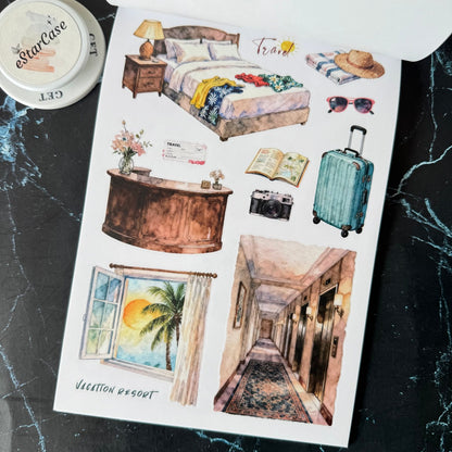 Vacation Trip Sticker Book