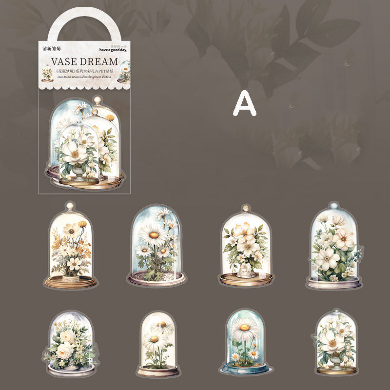 Vase Dream Flower Sticker 16pcs