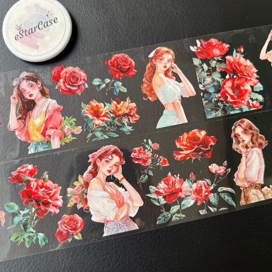 6cm*2m Vermilion Bloom Glow Tape