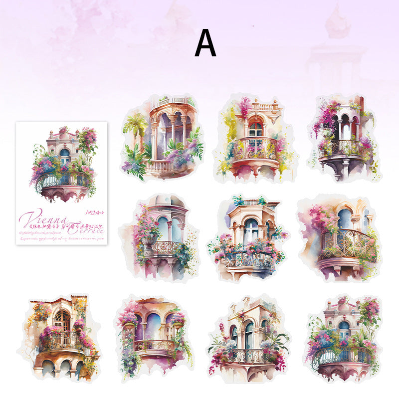 Vienna Terrace Sticker 10pcs