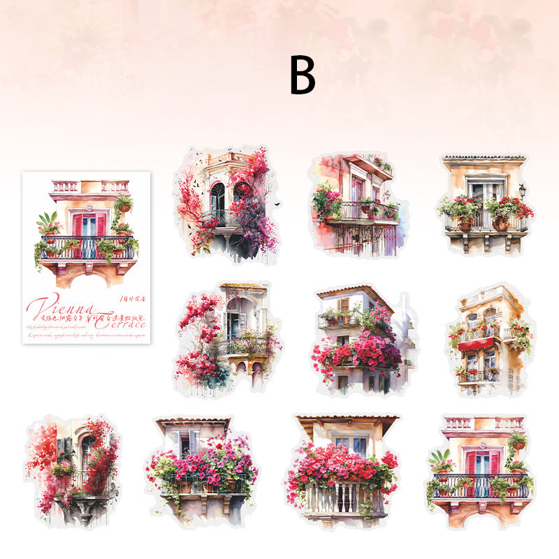 Vienna Terrace Sticker 10pcs
