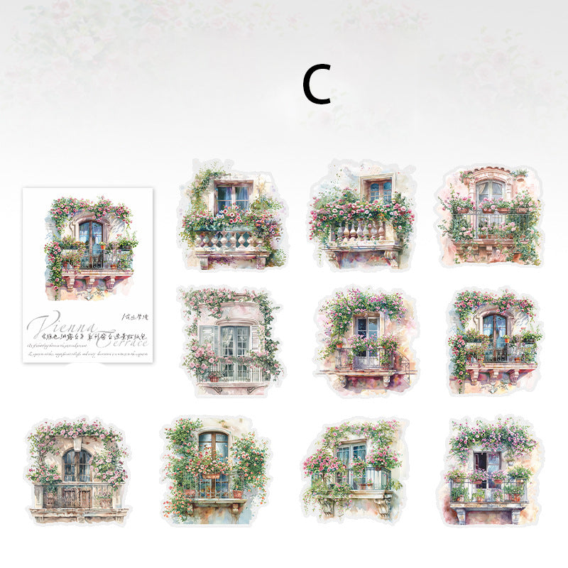Vienna Terrace Sticker 10pcs