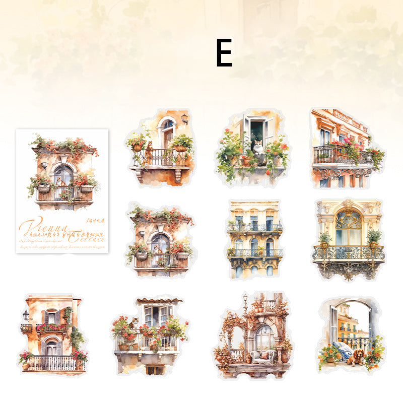 Vienna Terrace Sticker 10pcs