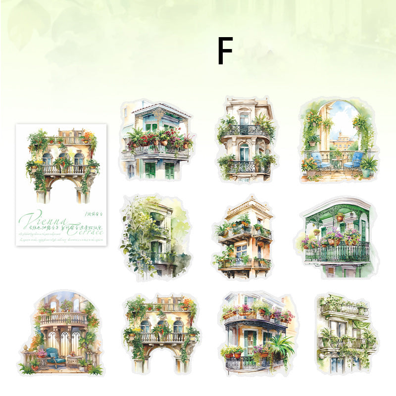 Vienna Terrace Sticker 10pcs
