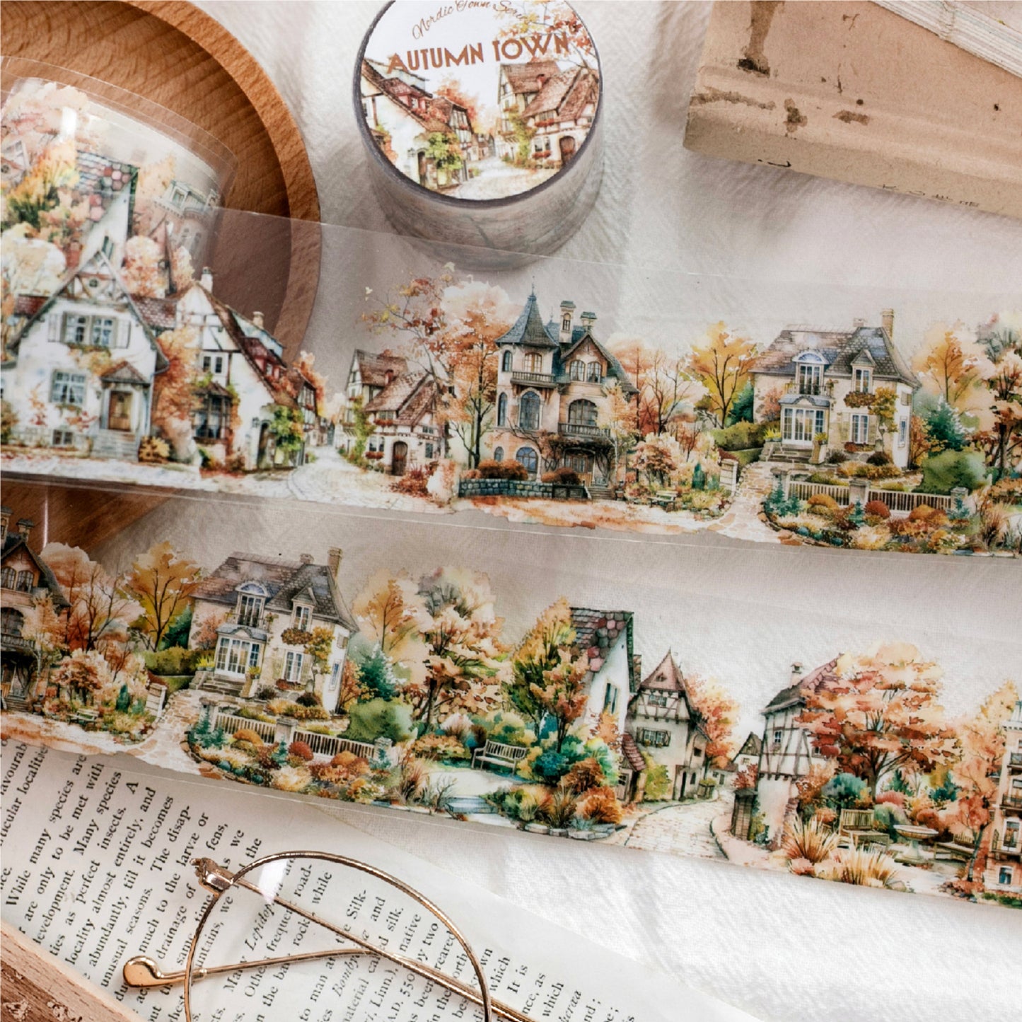 Vintage Art Town All Tape