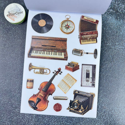 Vintage Collage Archive Sticker Book