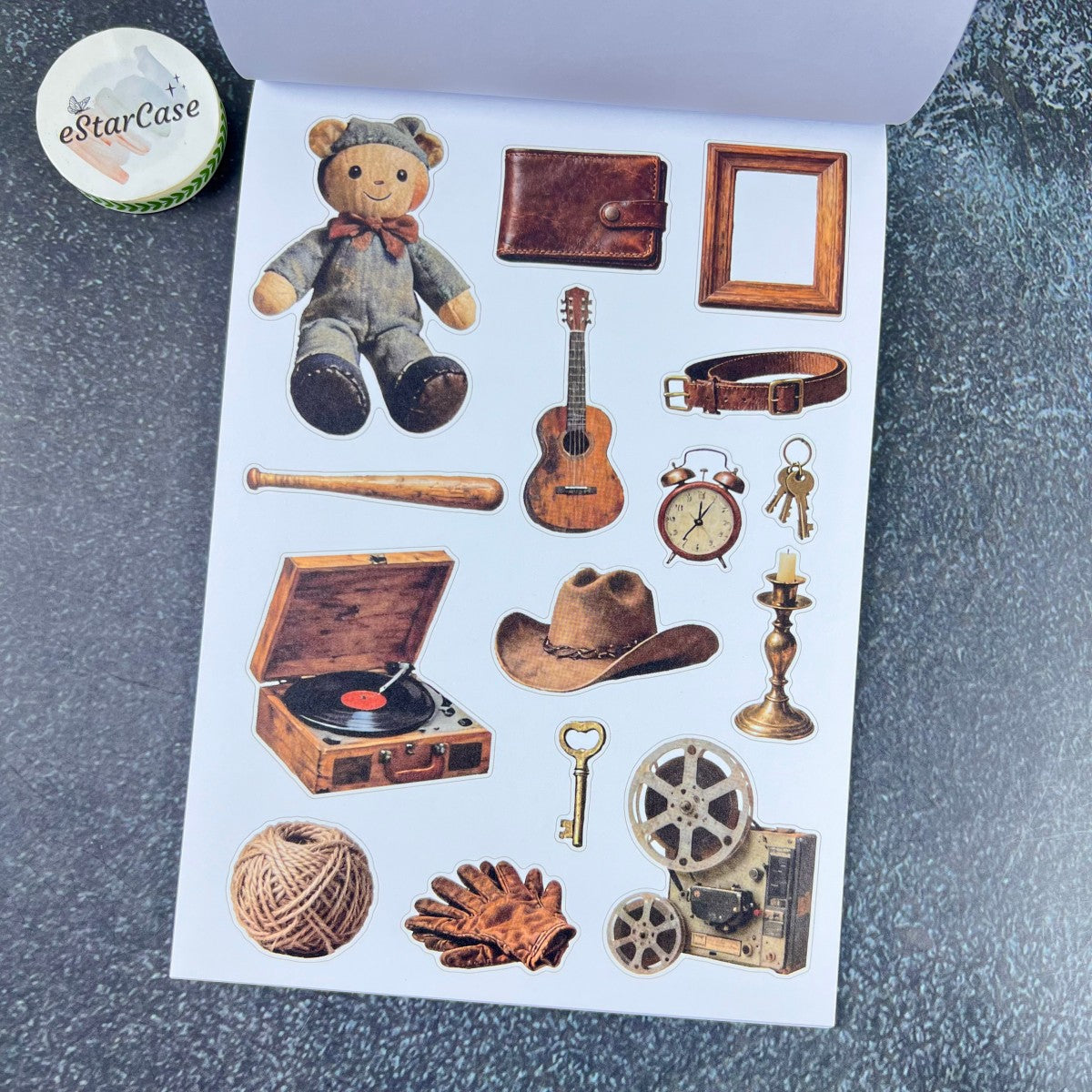 Vintage Collage Archive Sticker Book